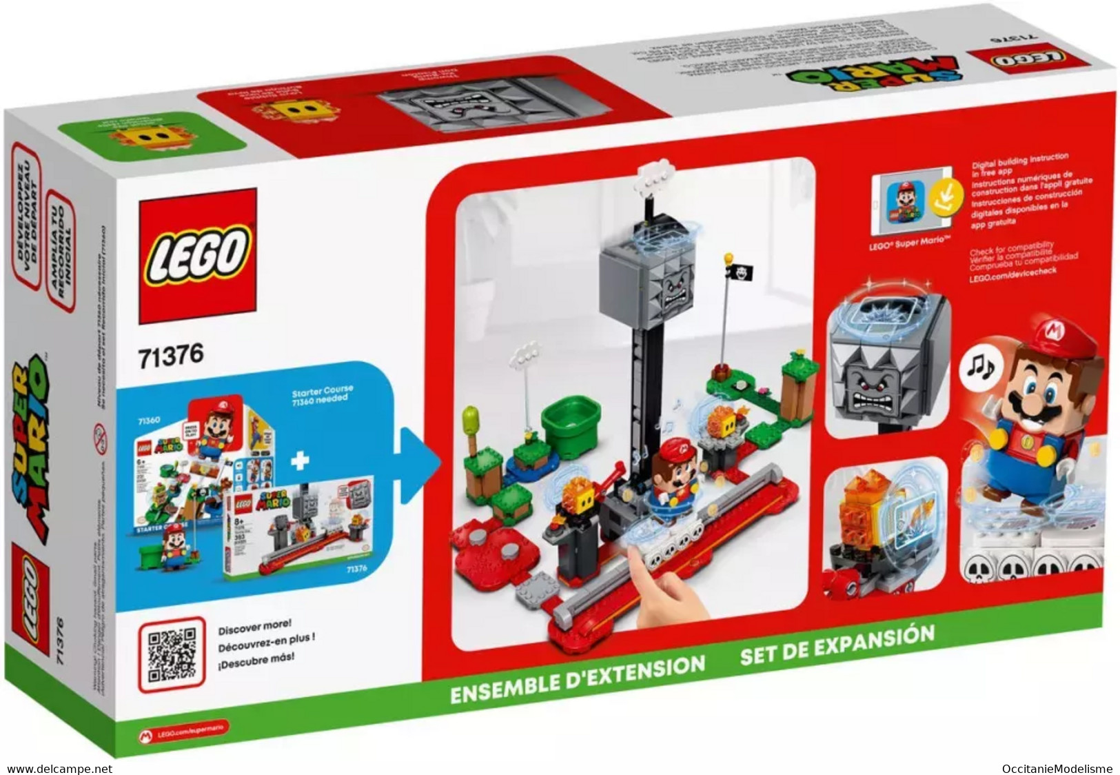 Lego Super Mario - LA CHUTE DE THWOMP Ensemble D'extension Réf. 71376 NBO Neuf - Unclassified