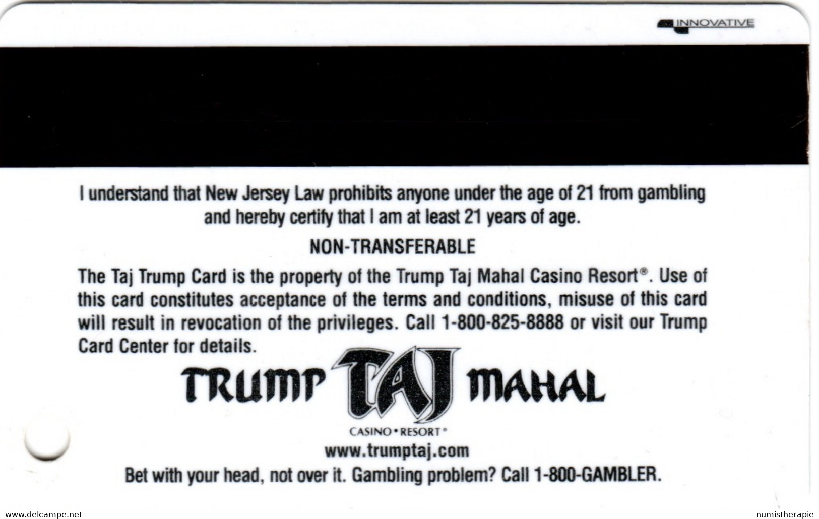 Casino Trump Taj Mahal Atlantic City NJ : $100,000 Apprentice Challenge - Carte Di Casinò