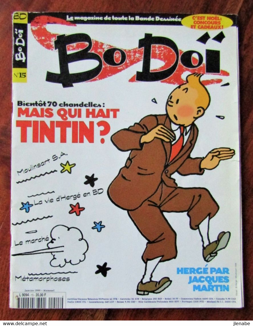 Bo Doï De Janvier 1999 Spécial 70 Chandelles De TINTIN - Bodoï