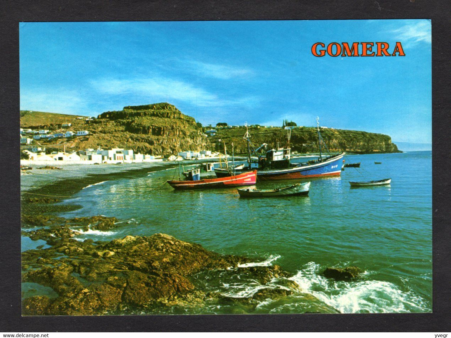 LA GOMERA  -Playa De SANTIAGO Vista Parcial (vue Partielle Du Port, Chalutiers ( Coleccion Perla N° 5536) - Gomera