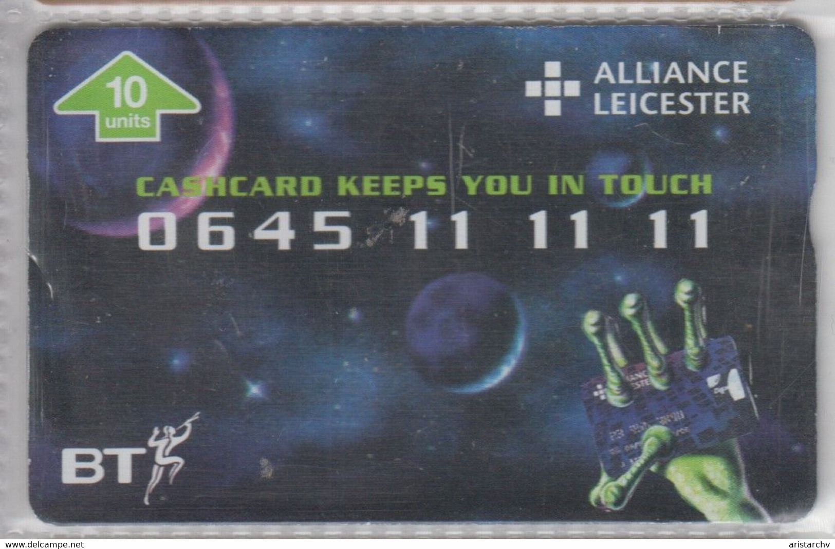 UNITED KINGDOM 1995 BT ALLIANCE & LEICESTER CASHCARD - BT Emissioni Commemorative