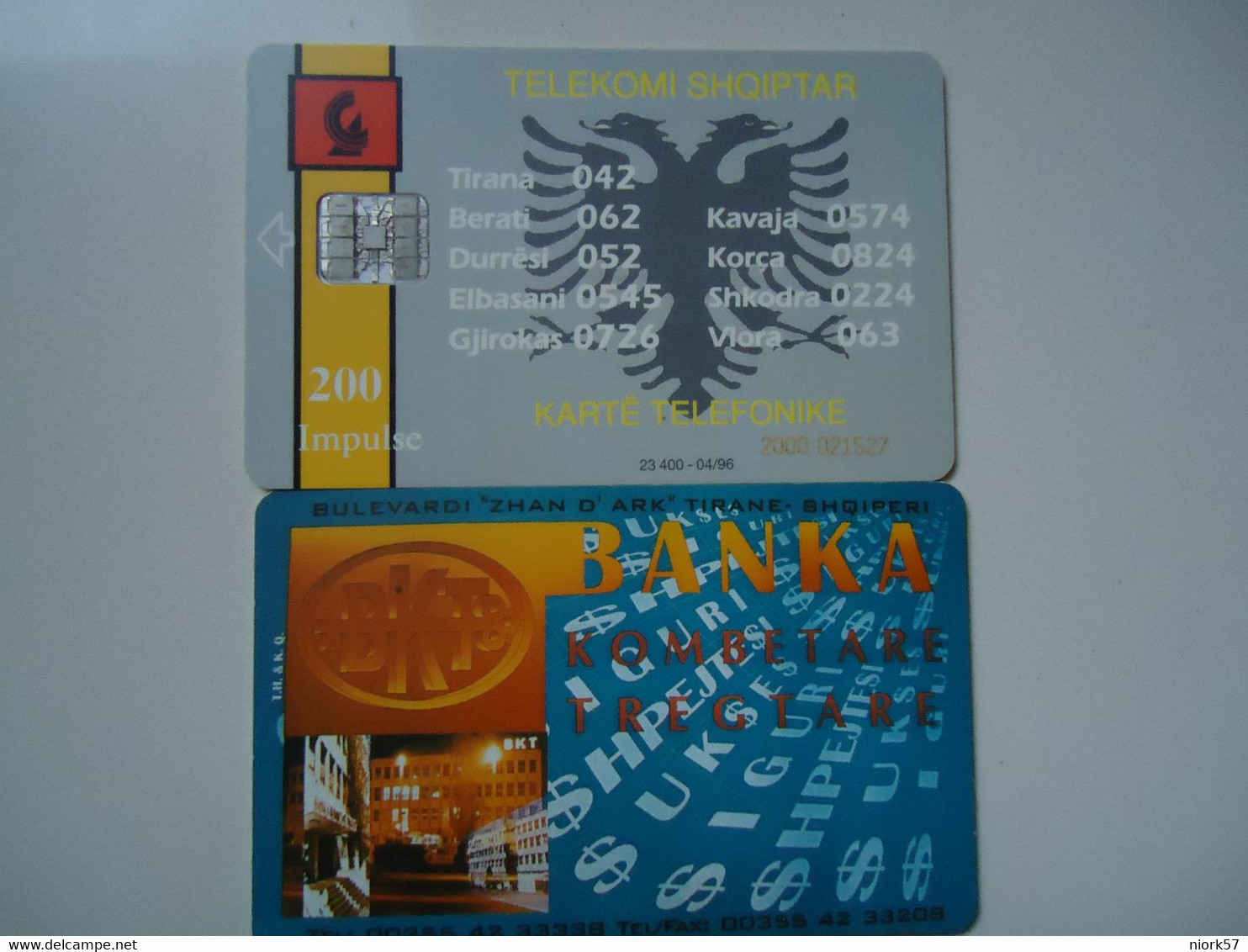 ALBANIA   USED   PHONECARDS  ADVERSTISING TIR 23400 - Albanie