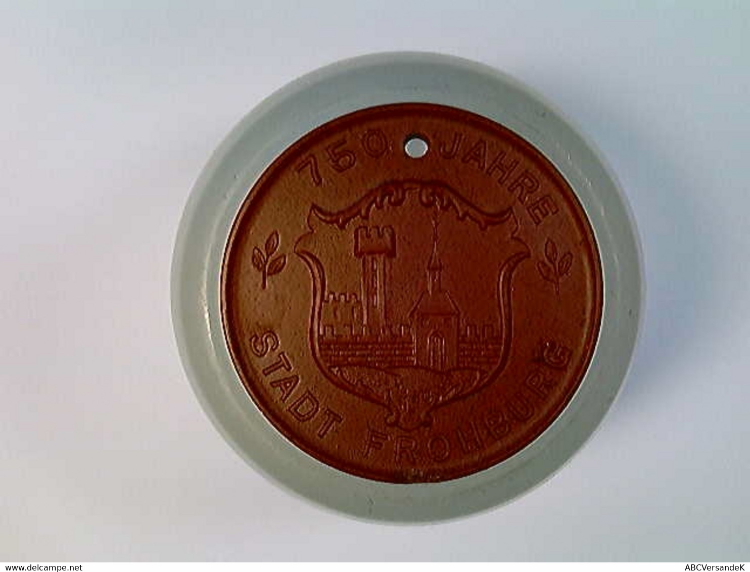 Medaille Meissen, 750 Jahre Stadt Frohburg, Porzellan, 1983 - Numismatiek