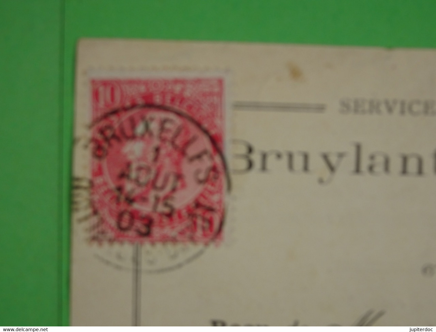 Reçu 1903 Bruylant-Christophe & Cie éditeurs Bruxelles - Imprimerie & Papeterie