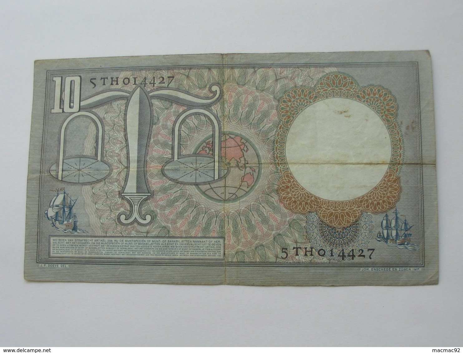 10 Tien Gulden 1953 De Nederlandsche Bank  **** EN  ACHAT IMMEDIAT  **** - 10 Gulden