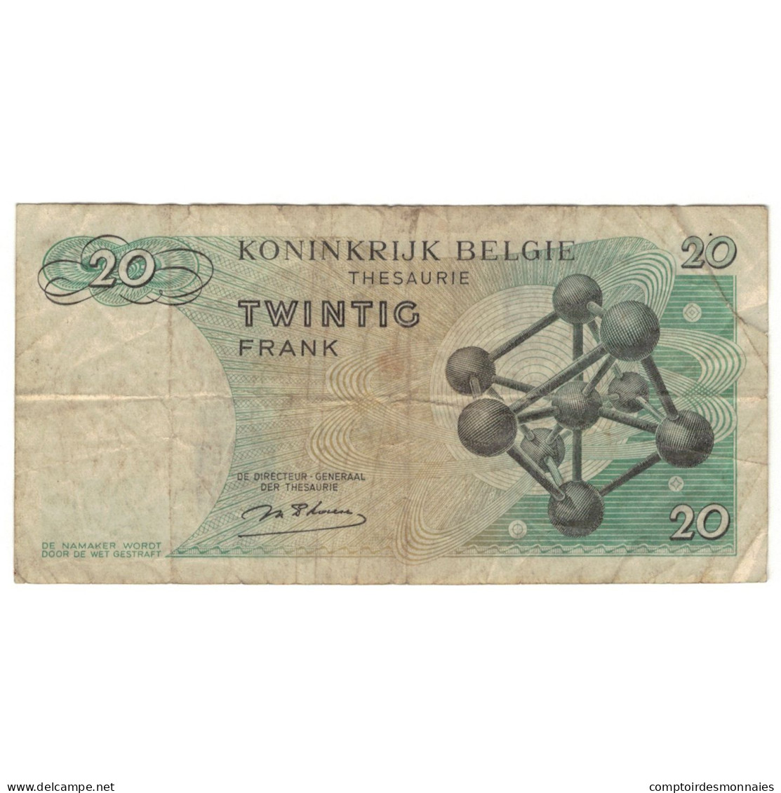 Billet, Belgique, 20 Francs, 1964, 1964-06-15, KM:138, B - Sonstige & Ohne Zuordnung