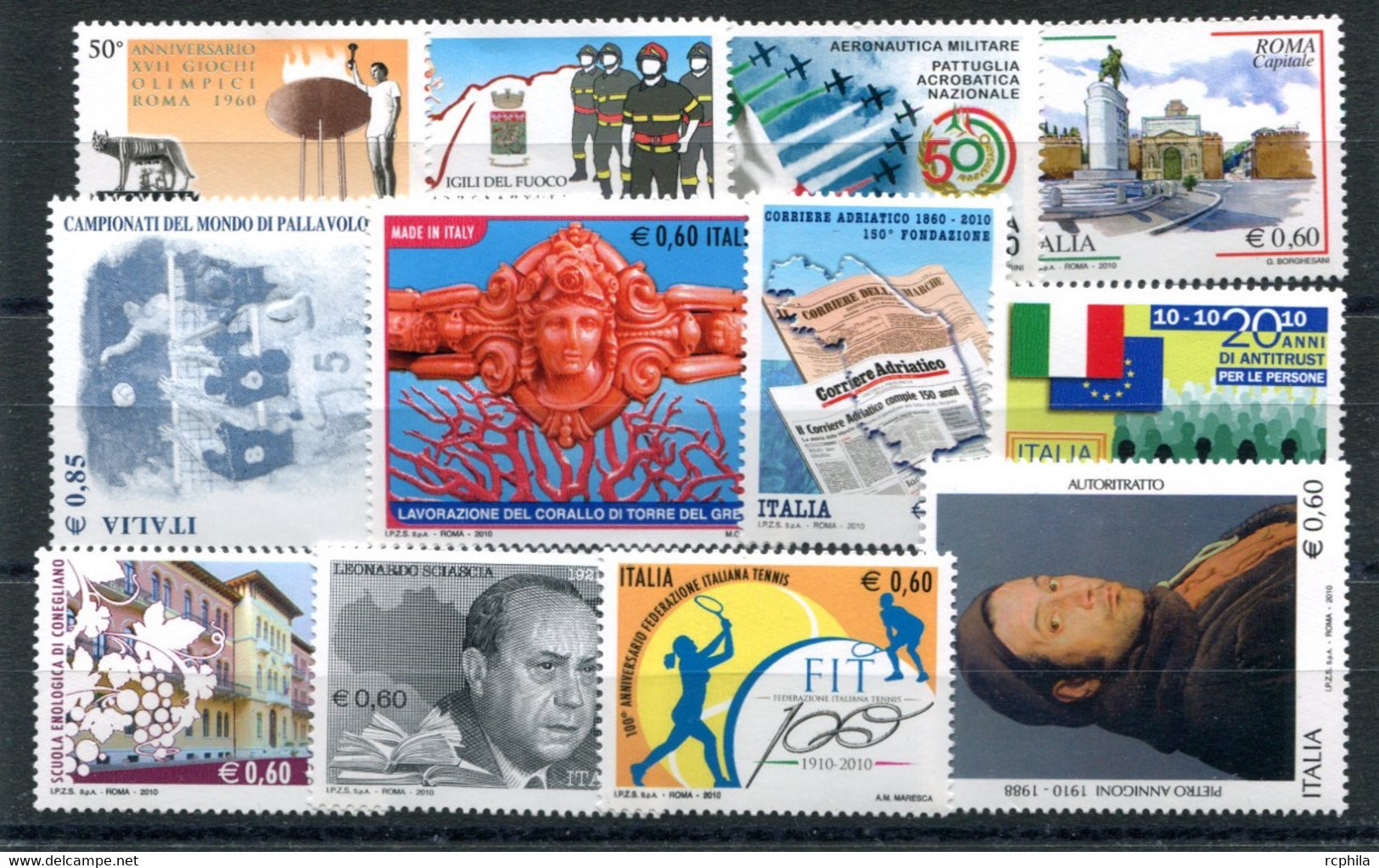 RC 22105 ITALIE LOT DE TIMBRES A LA FACIALE NEUFS ** SANS CHARNIERES - 2011-20: Neufs