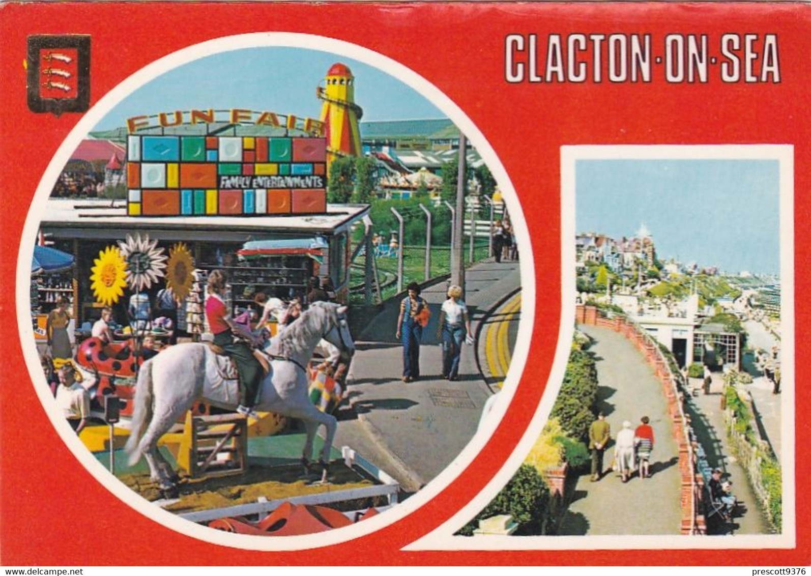 Clacton On Sea Multiview - Used  Postcard - Essex - Stamped 1981 - Clacton On Sea