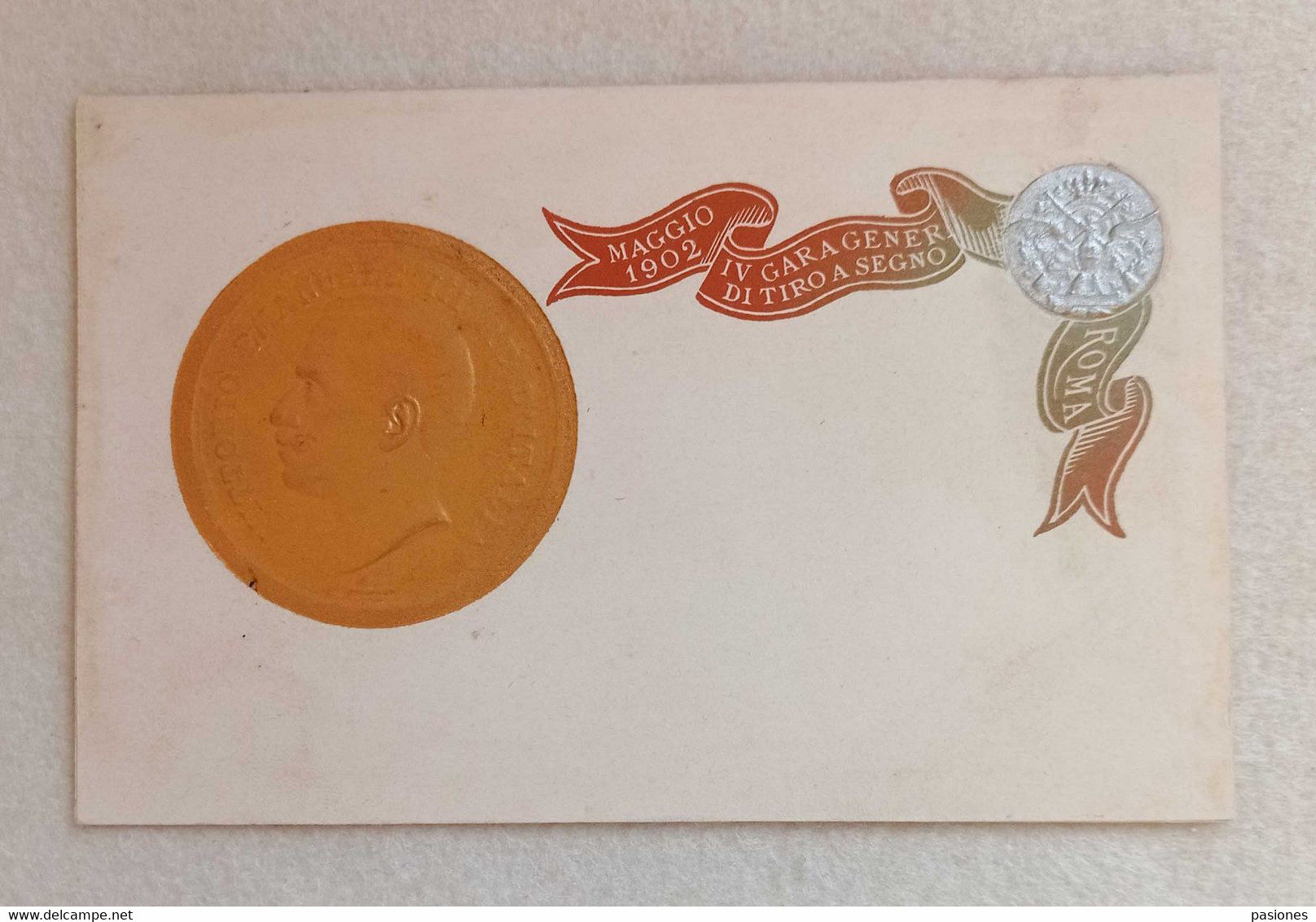 Cartolina Postale Italiana IV Gara Generale Di Tiro A Segno, Roma Maggio 1902 - Non Viaggiata (R) - Schieten (Wapens)