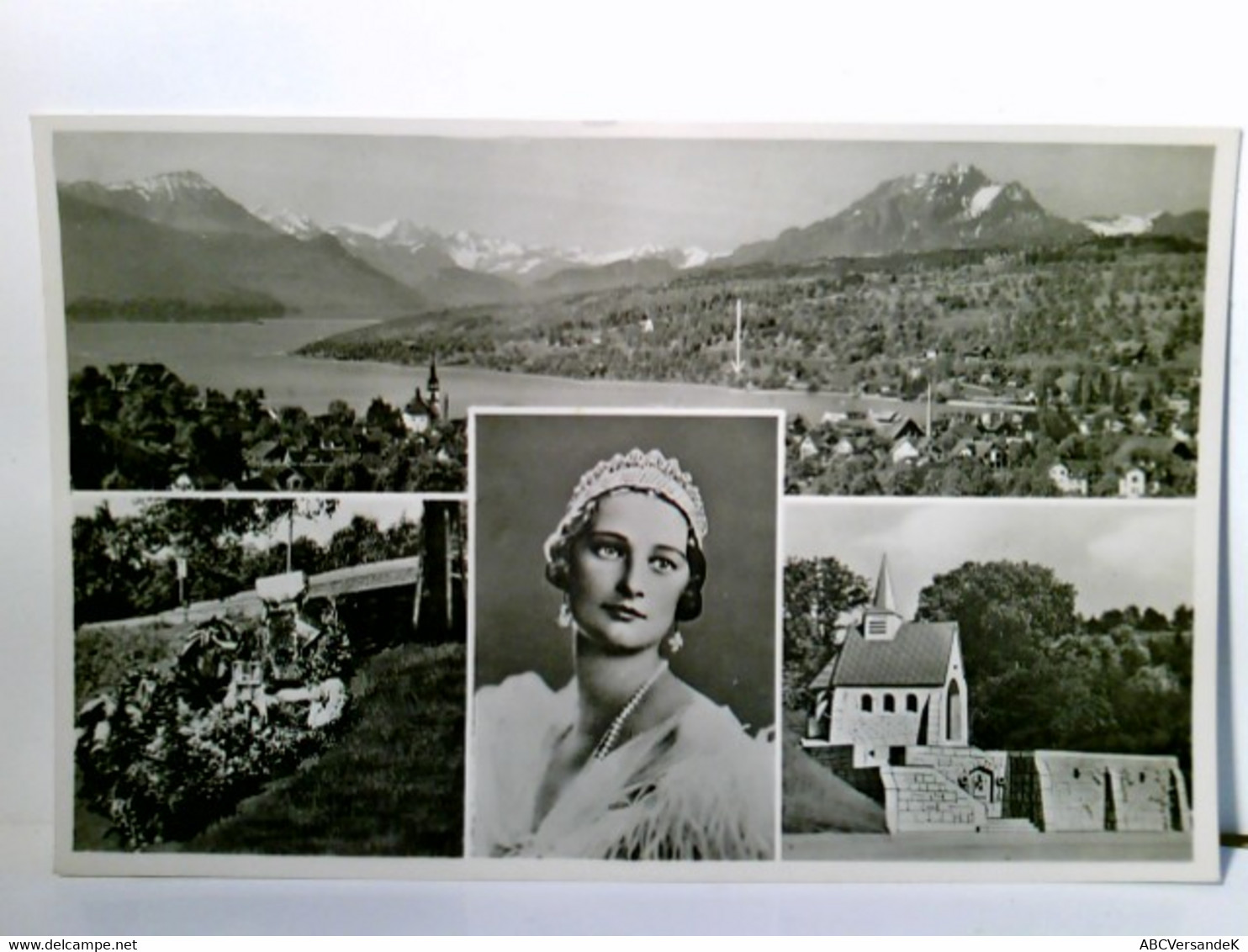 Küssnacht A / R. - Schweiz. La Chapelle Au Souvenir á S.M.Astrid, La Reine De Belges. Alte Mehrbild AK S/w. Ge - Chapelle