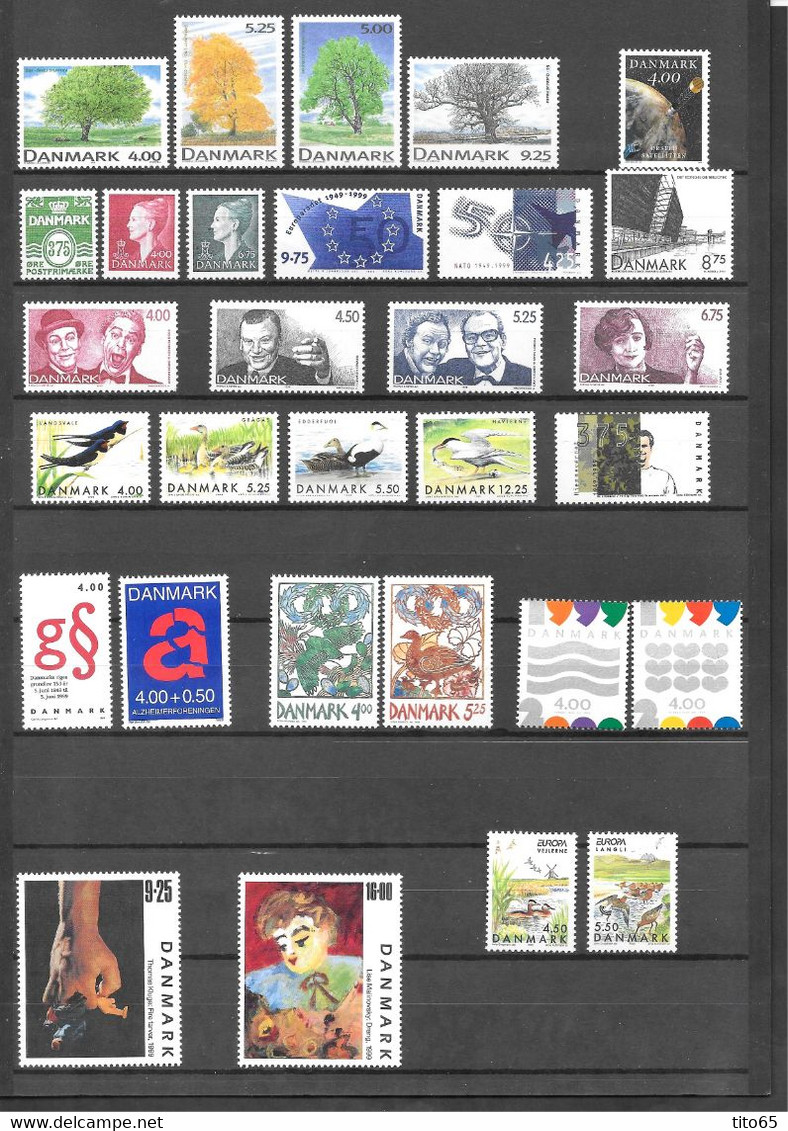 Denmark 1999           MNH**    Yearset  Yearbook - Années Complètes