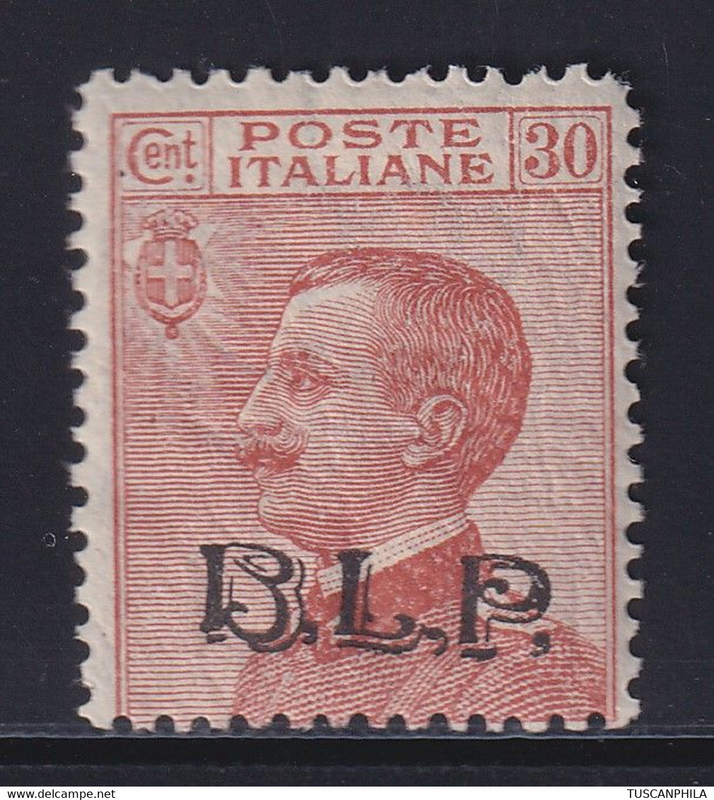 Regno D'Italia 30 C. Bruno Arancio Sass, 17 MH* Cv. 320 - BM Für Werbepost (BLP)