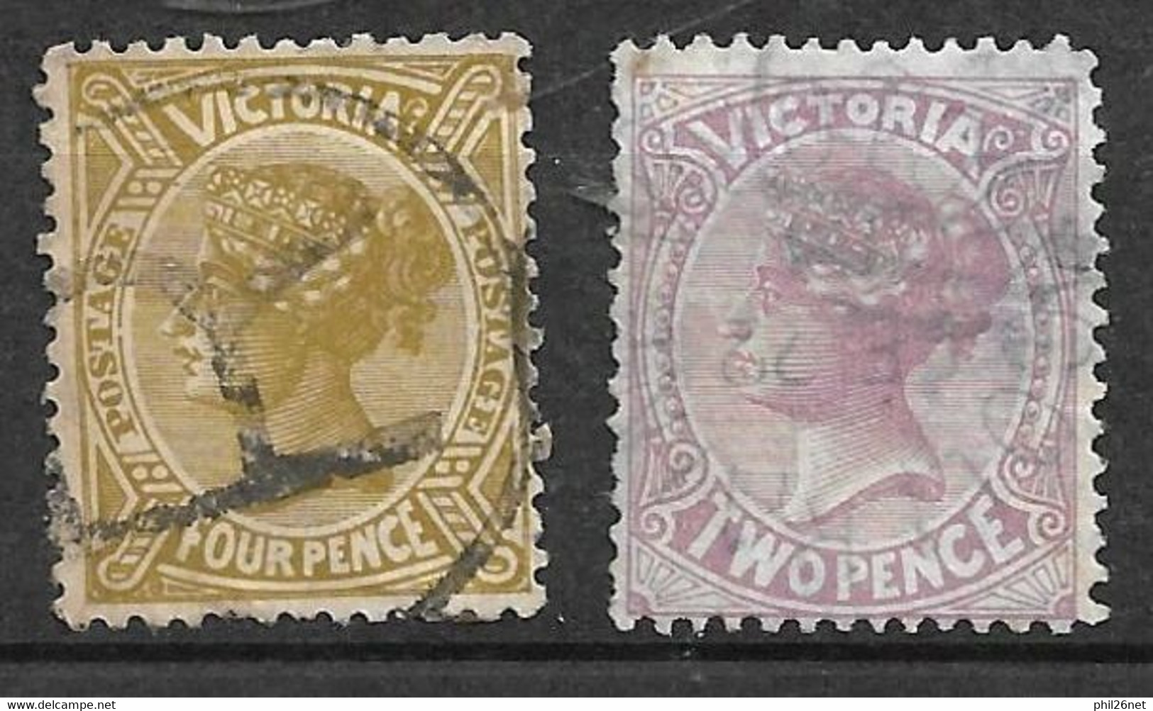 Australie Victoria    N° 119  Et 122           Oblitérés    B / TB     - Usados