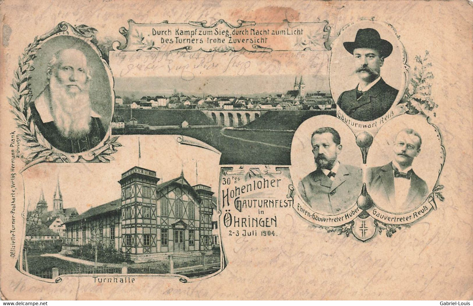Hohenlohner Turnfest In Öhringen 2-3 Juli 1904 - Oehringen