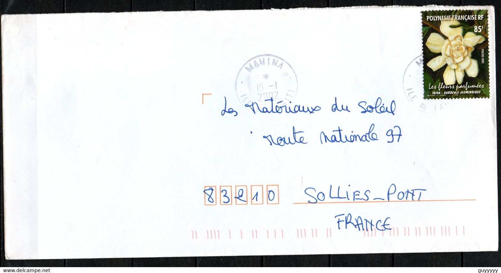 Polynésie - Lettre - 2002 - Yvert N° 654 - Mahina - Covers & Documents