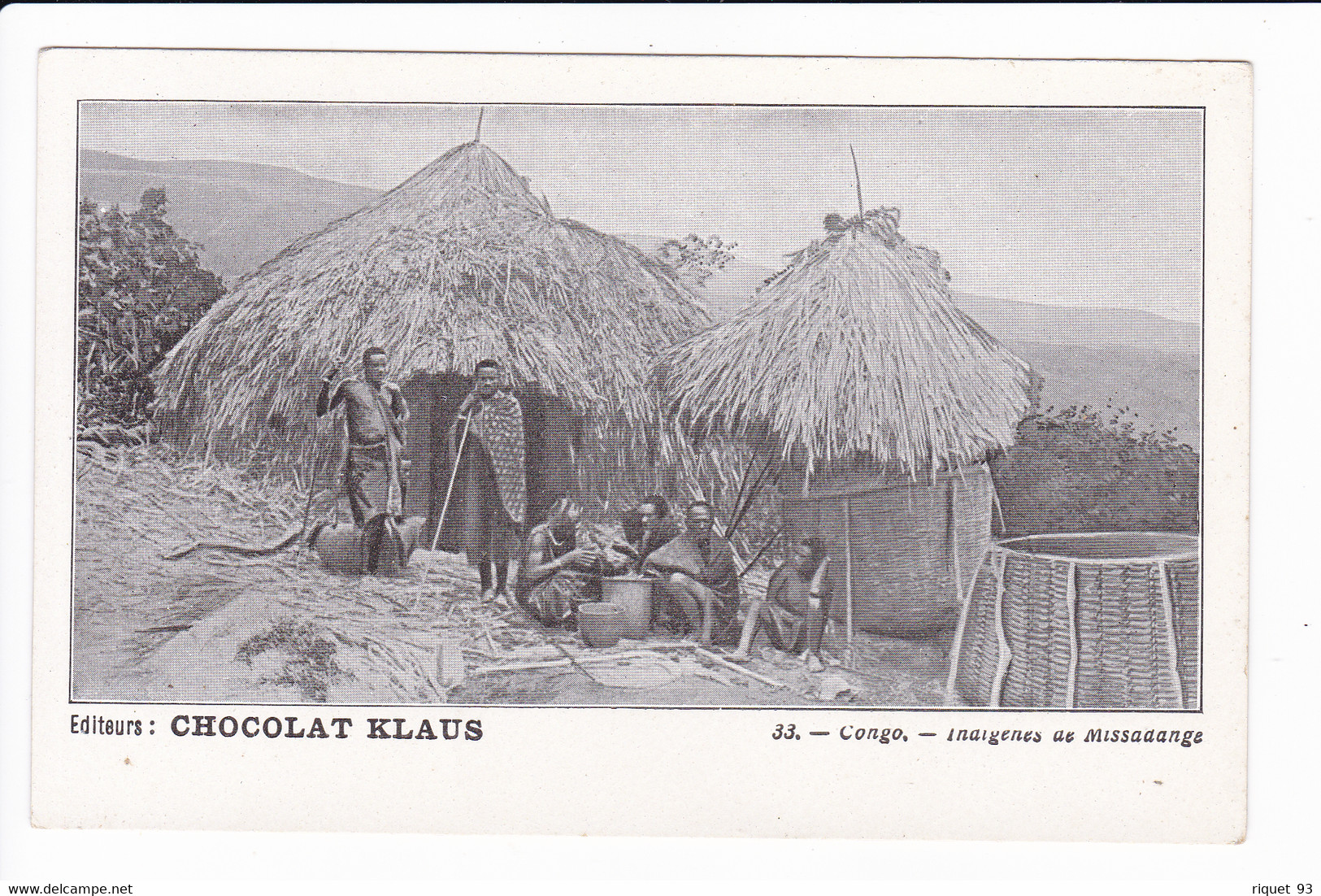 CHOCOLAT KLAUS - Lot 3 Cp - Congo-Kolangoen-Suisse - Pubblicitari