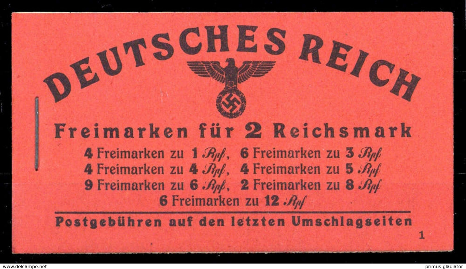 1941, Deutsches Reich, MH 48.3, **, (*) - Markenheftchen