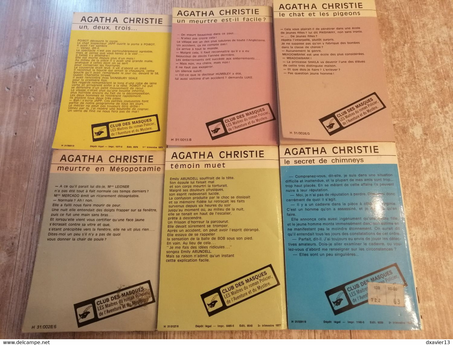 Livre - Aghatha Christie - Lot De 6 Livres - Agatha Christie