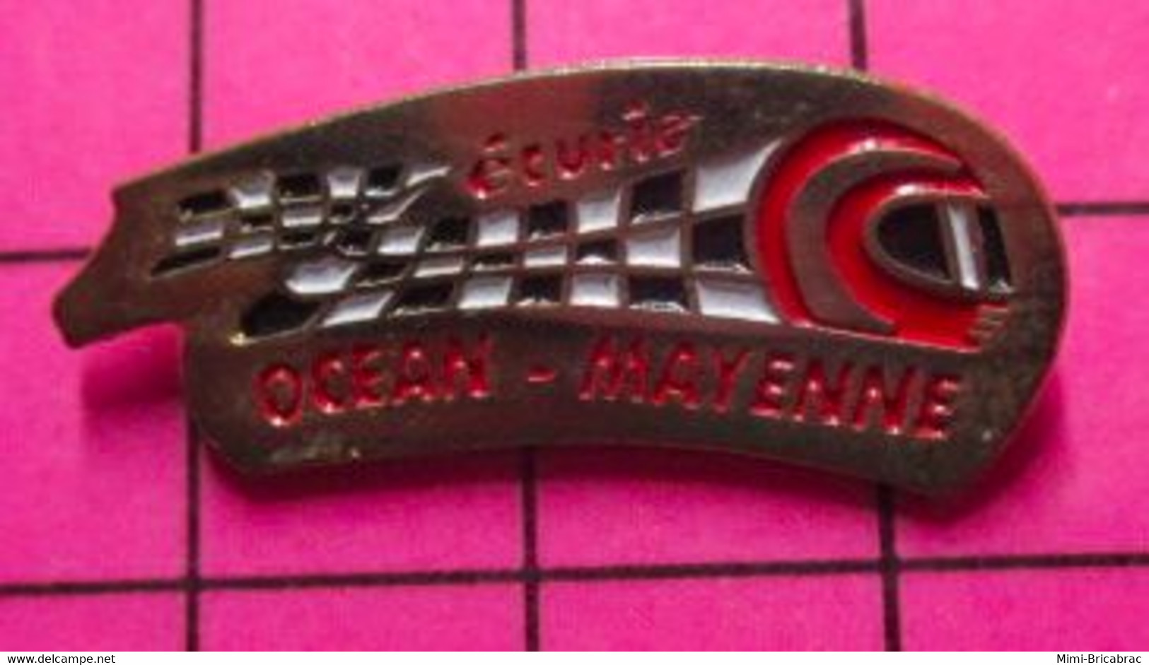 822 Pin's Pins / Beau Et Rare / THEME SPORTS / ECURIE OCEAN MAYENNE COURSE AUTO RALLYE - Automobile - F1