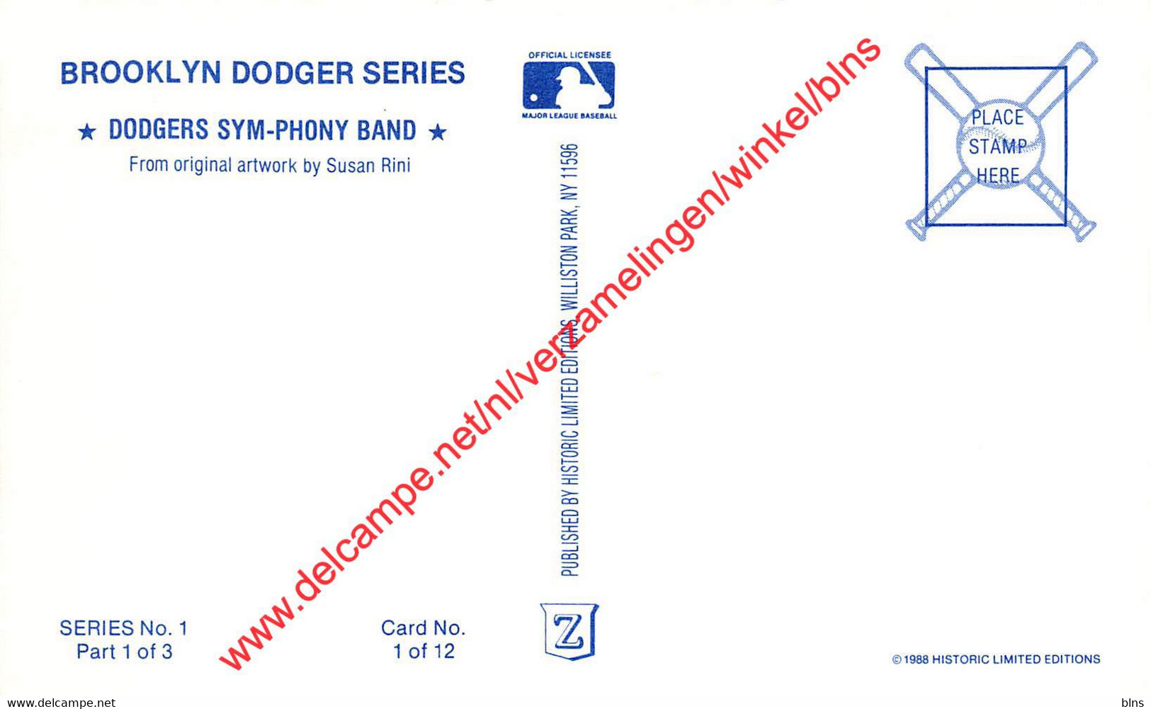 Brooklyn Dodgers - Dodgers Sym-phony Band - Baseball - Brooklyn