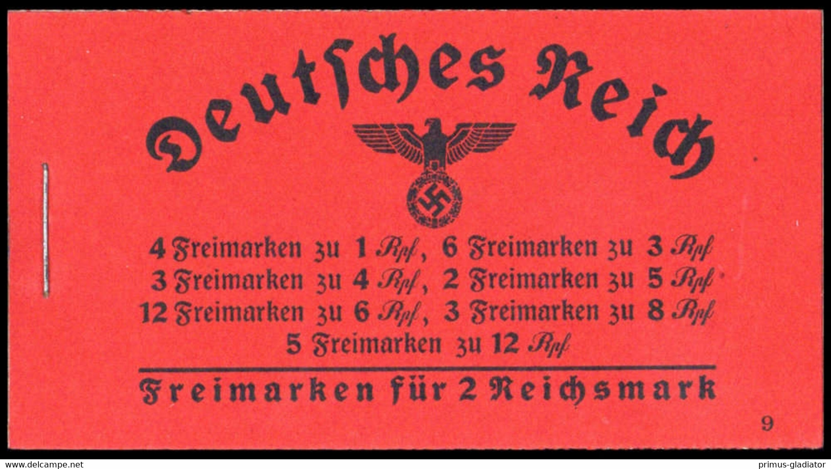 1939, Deutsches Reich, MH 38.1, ** - Cuadernillos