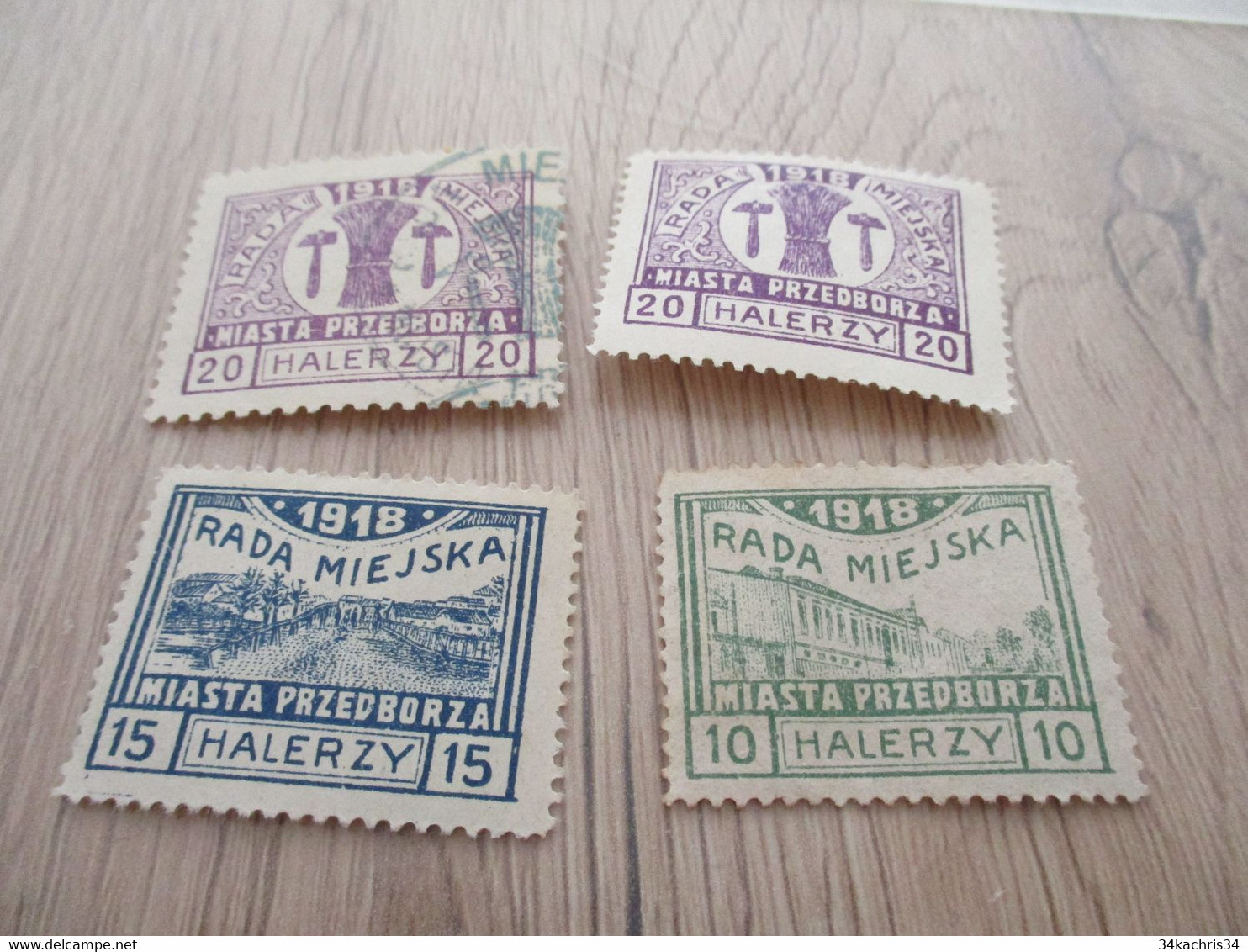 POLAND Rada Miejska 1918 Lot TP Neuf Et Olitéré - Autres & Non Classés