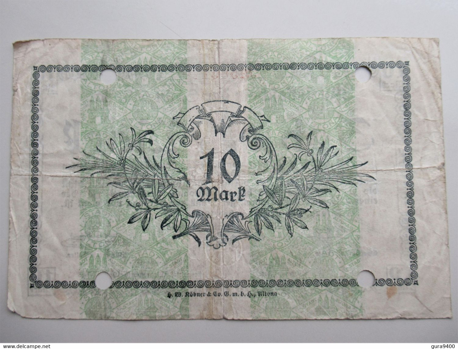 Notgeld - Altona 10 Mark 1918 - 10 Mark