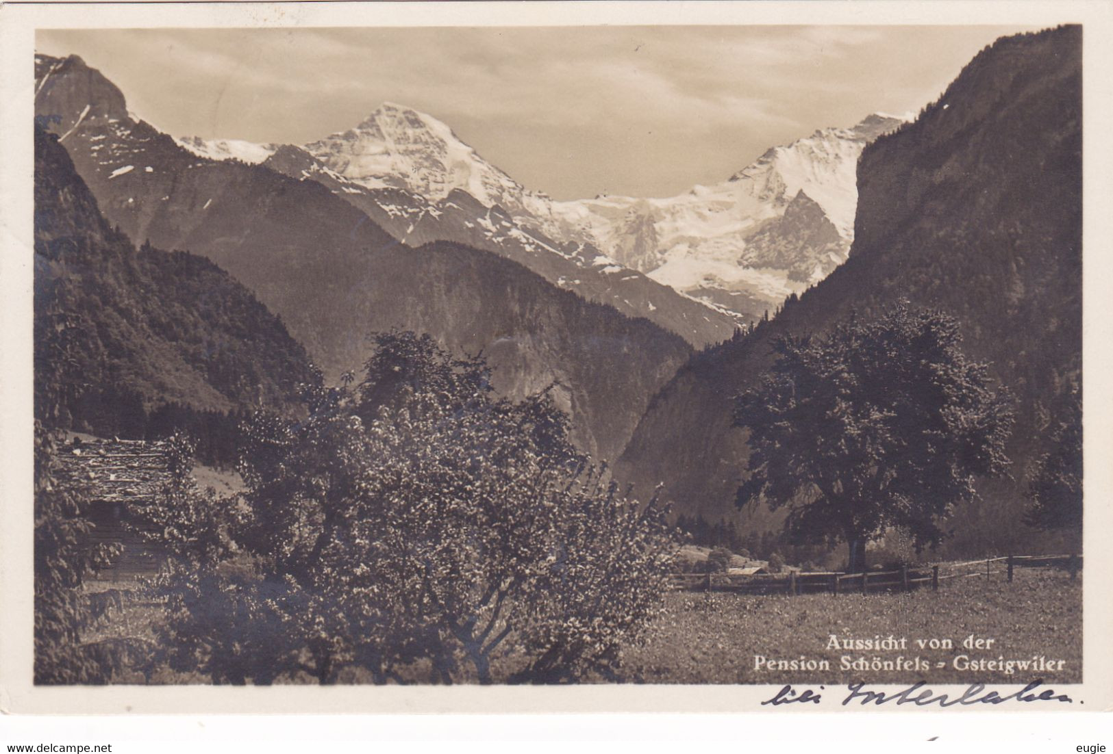 453/Aussicht Von Der Pension Schonfels - Gsteigwiler - Gsteig Bei Gstaad