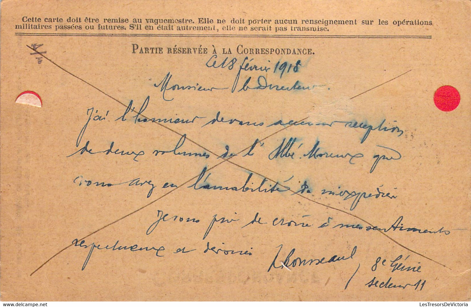 France Correspondance Des Armées De La République  - Carte En Franchise - Cachet Trésor Et Postes 19 Février 1918 - Briefe U. Dokumente