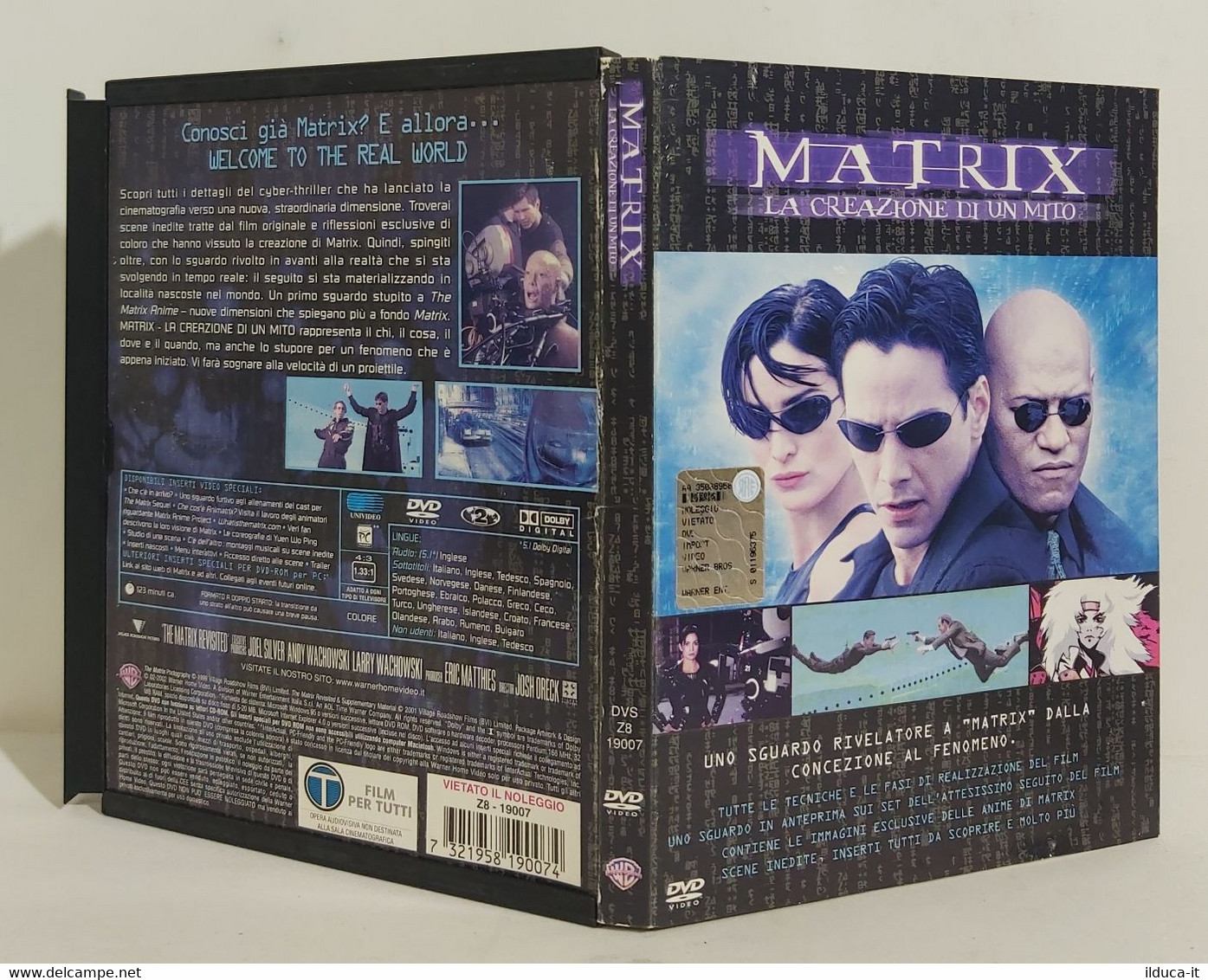 I102752 DVD Snapper - MATRIX La Creazione Di Un Mito (2002) - Keanu Reeves - Dokumentarfilme