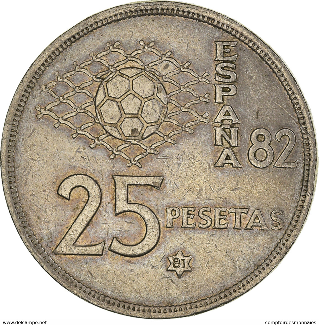 Monnaie, Espagne, Juan Carlos I, 25 Pesetas, 1981, TTB+, Cupro-nickel, KM:818 - 25 Pesetas