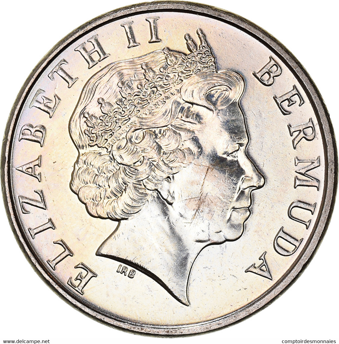 Monnaie, Bermuda, Elizabeth II, 5 Cents, 2000, TTB+, Cupro-nickel, KM:108 - Bermudes