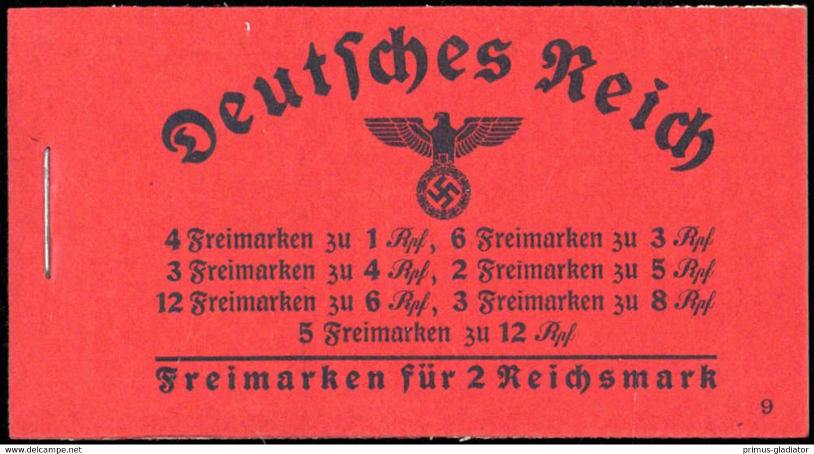 1939, Deutsches Reich, MH 38.1, ** - Carnets