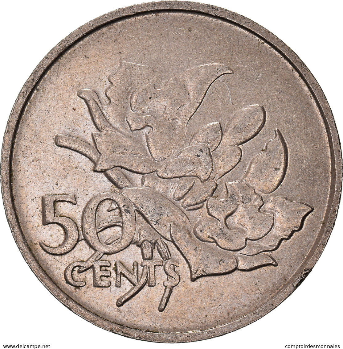 Monnaie, Seychelles, 50 Cents, 1977, British Royal Mint, TTB+, Cupro-nickel - Seychelles