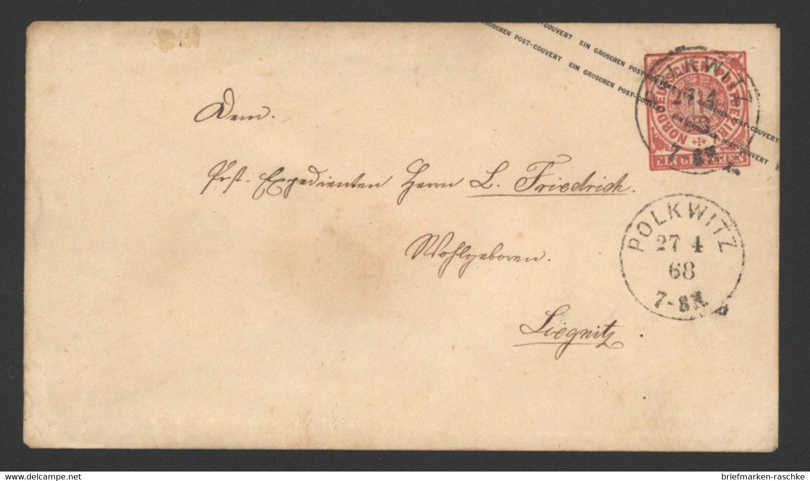 NDP,NV-Stempel,Polkwitz  (212) - Entiers Postaux