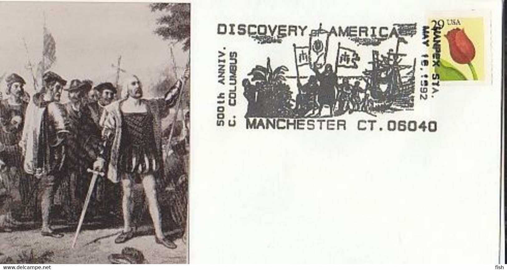 United States & FDC Colombus Expedition, Discover America, Manchester 1992 (755979) - 1991-2000