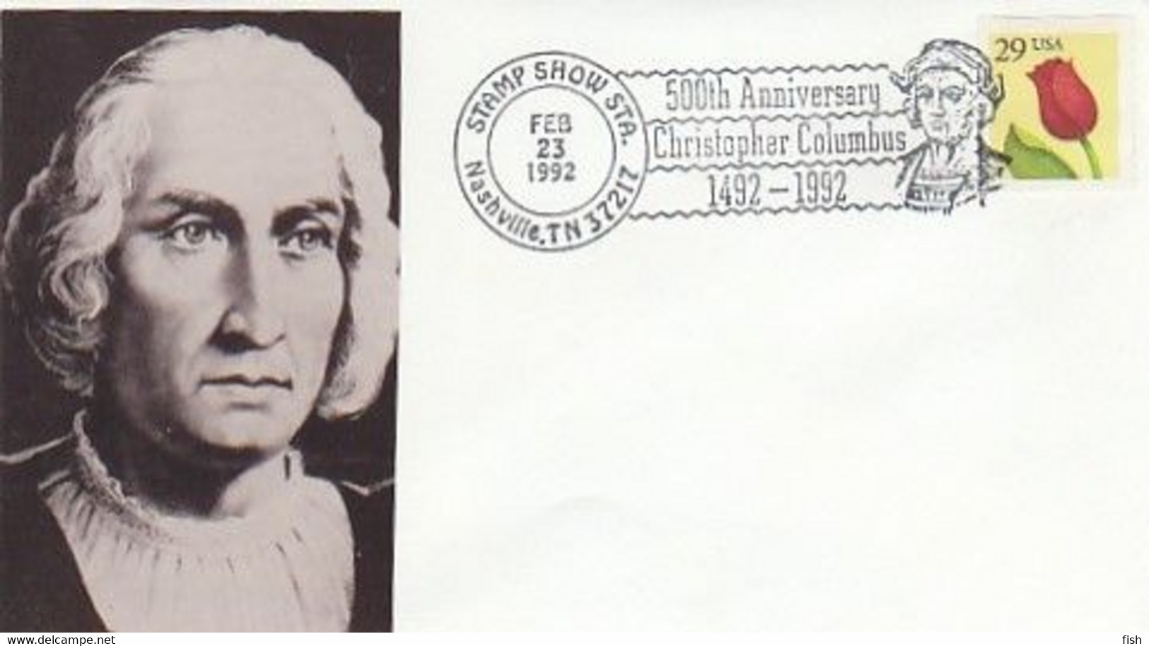 United States & FDC Colombus Expedition, Discover America, Nashville 1992 (743059) - 1991-2000