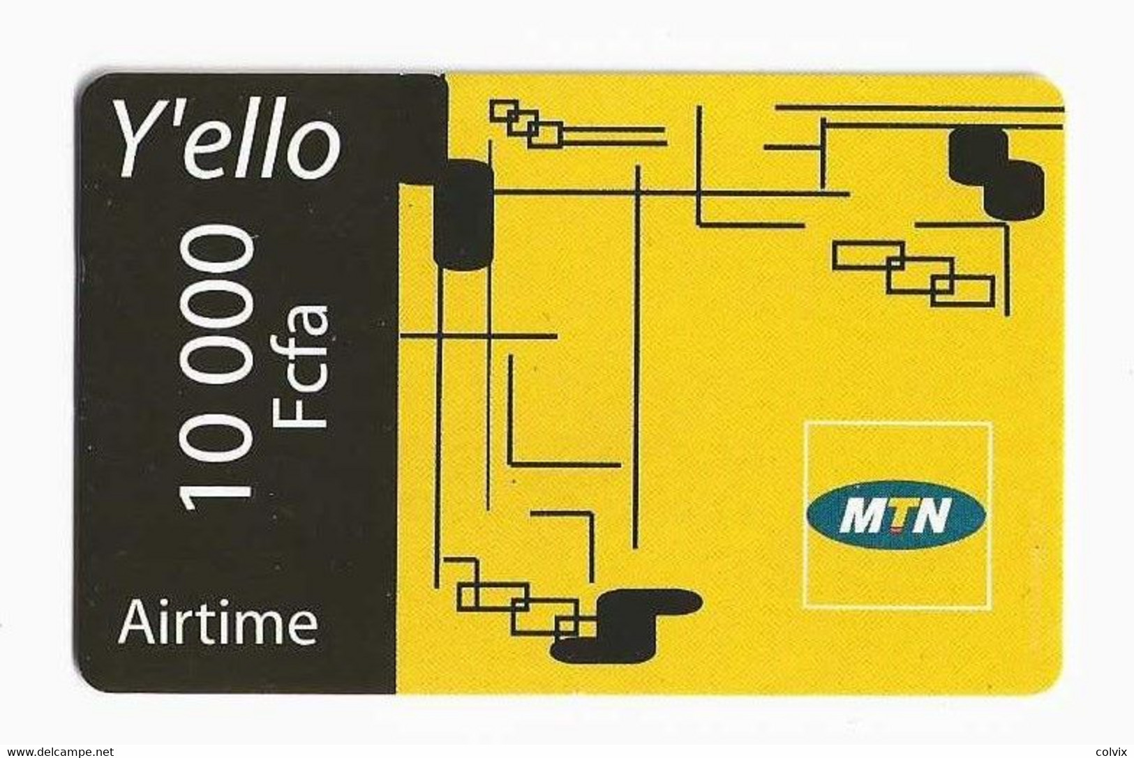 CAMEROUN PREPAYEE MTN Y'ELLO AIRTIME 10 000 FCFA - Cameroon