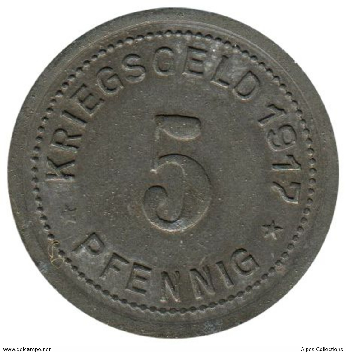 ALLEMAGNE - OHLIGS - 05.1 - Monnaie De Nécessité - 5 Pfennig 1917 - Notgeld