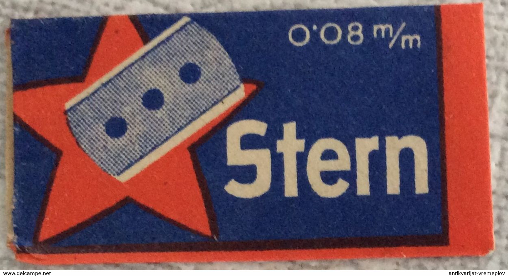 VINTAGE RAZOR BLADES ZILETI VEICOLI FAHRZEUGE STERN O.08 Mm - Razor Blades