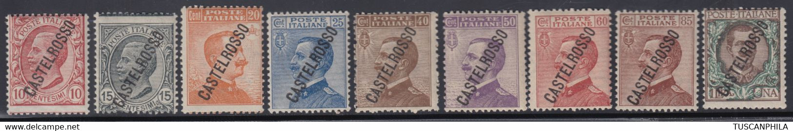 Castelrosso 1924 Serie Di 9 Valori Sass. 16/24 MNH** Cv. 96 - Castelrosso