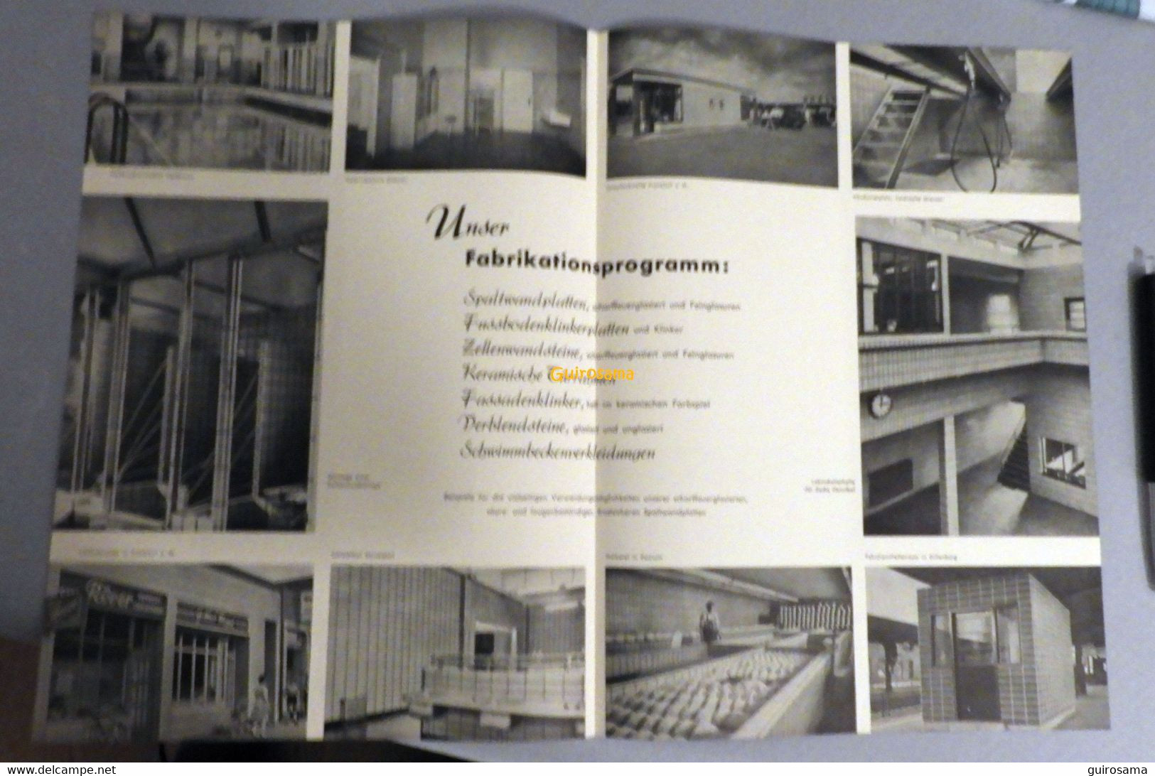 Glasierte Spaltwandplatten Wilhelm Gail 'sche Tonwerke AG Giessen - 1953 - Panneaux Vitrés - Straßenhandel Und Kleingewerbe