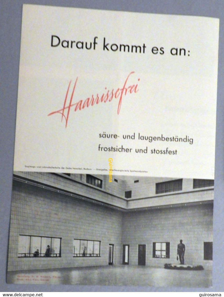 Glasierte Spaltwandplatten Wilhelm Gail 'sche Tonwerke AG Giessen - 1953 - Panneaux Vitrés - Artigianato