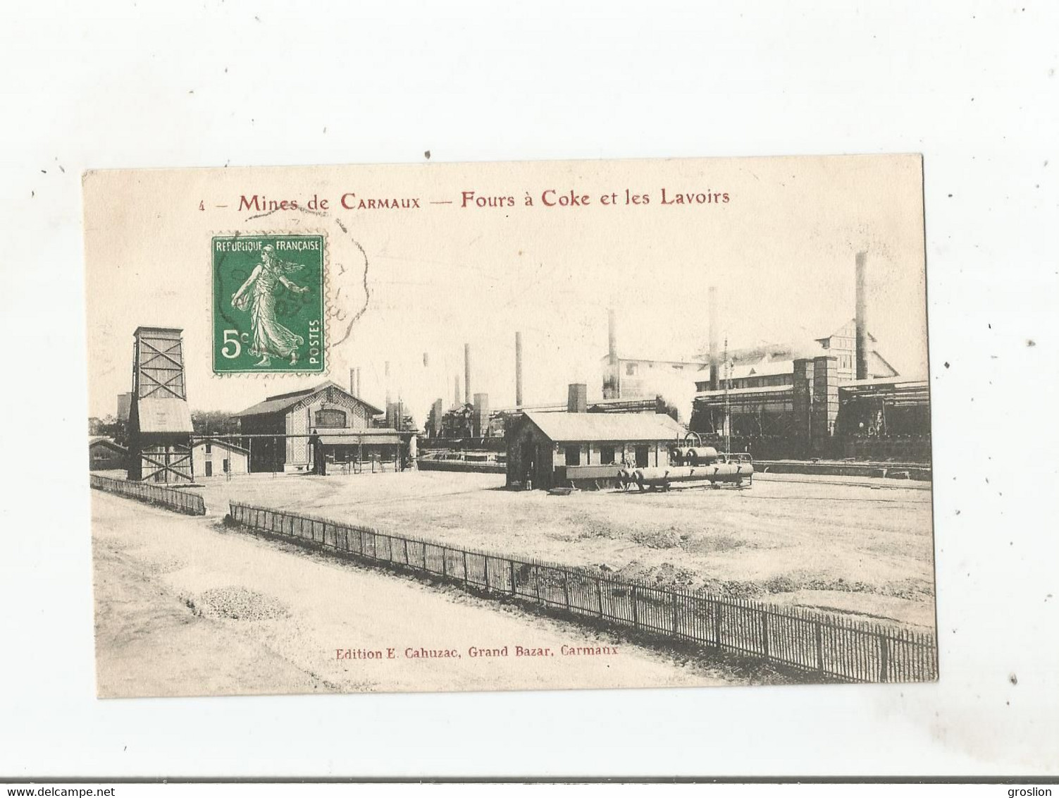 MINES DE CARMAUX 4 FOURS A COKE ET LES LAVOIRS 1907 - Carmaux