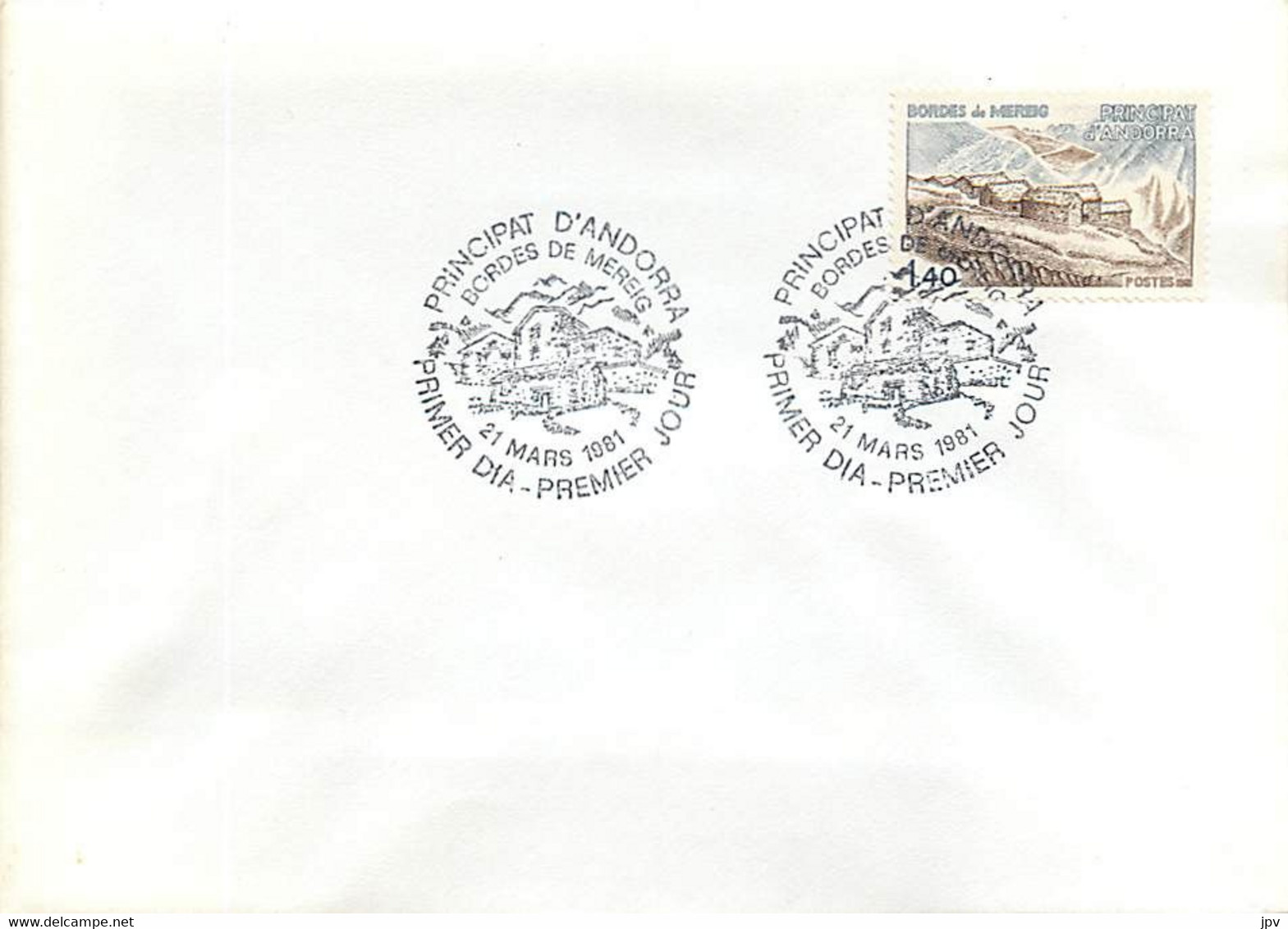 Enveloppe Avec Cachet 1er Jour. BORDES DE MEREIG. 1981. - Used Stamps