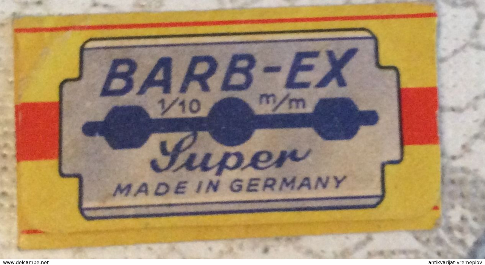 VINTAGE RAZOR BLADES ZILETI VEICOLI FAHRZEUGE BARB - EX SUPER MADE IN GERMANY - Scheermesjes