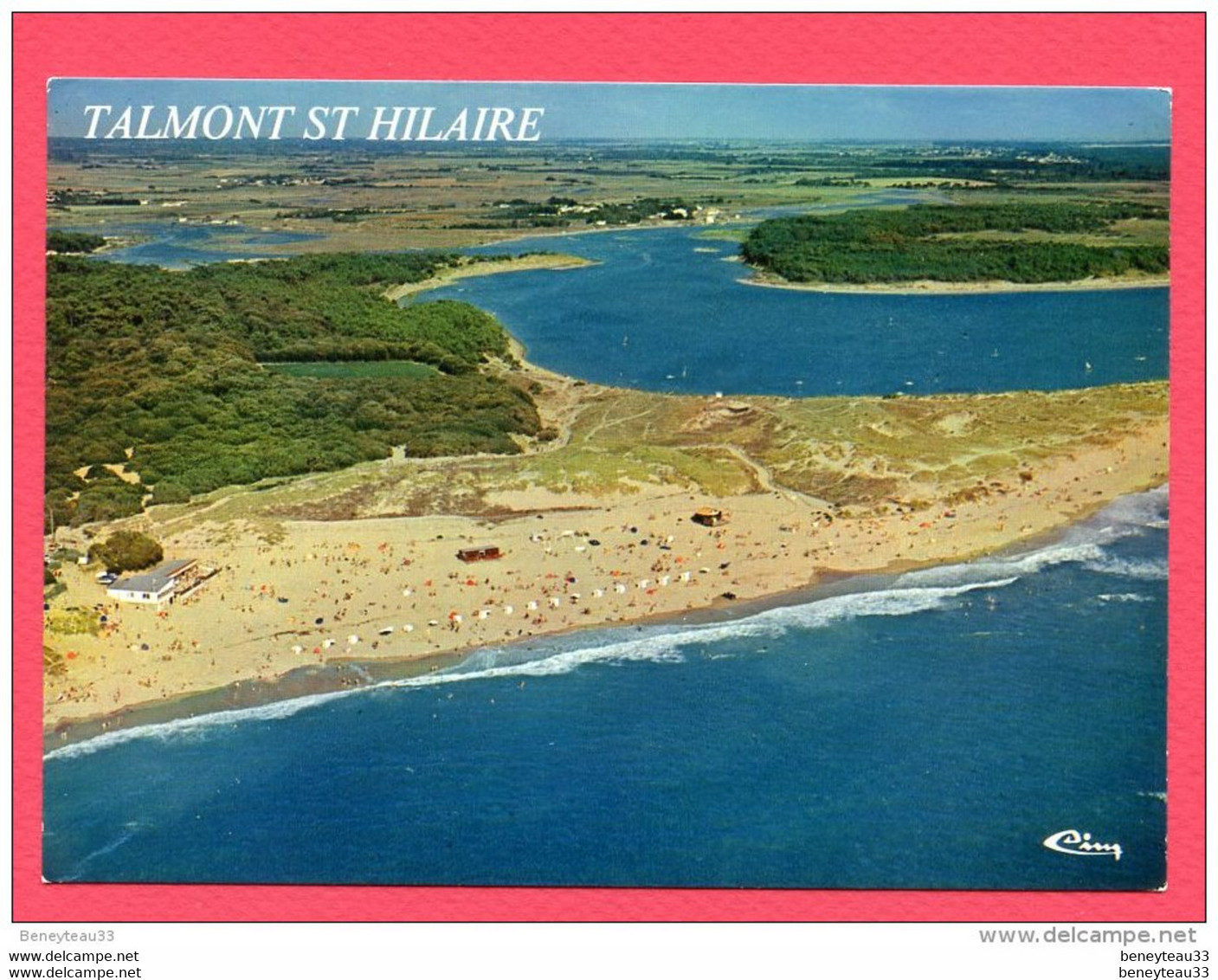 CP (Réf: T-733) TALMONT- SAINT-HILAIRE (85 VENDÉE) Plage Du Veillon, Forêt Et Pointe Du Payré, Vue Aérienne - Talmont Saint Hilaire