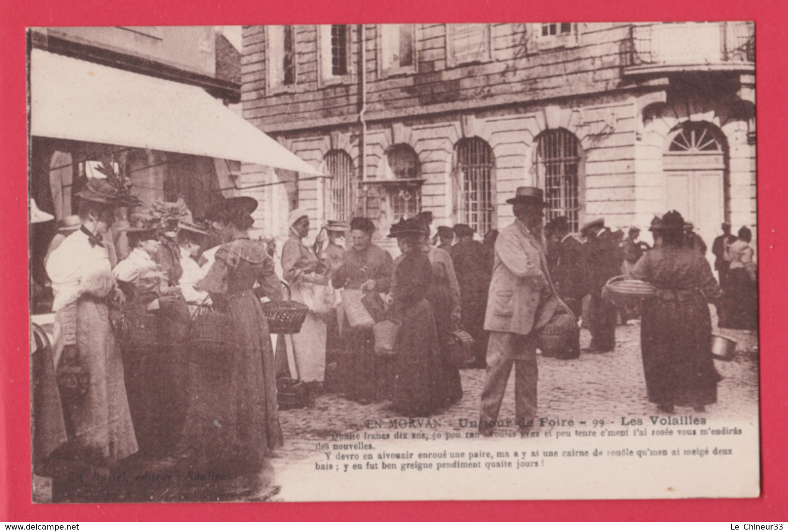 58 - MORVAN --Un Jour De Foire----Les Volailles.... - Fairs