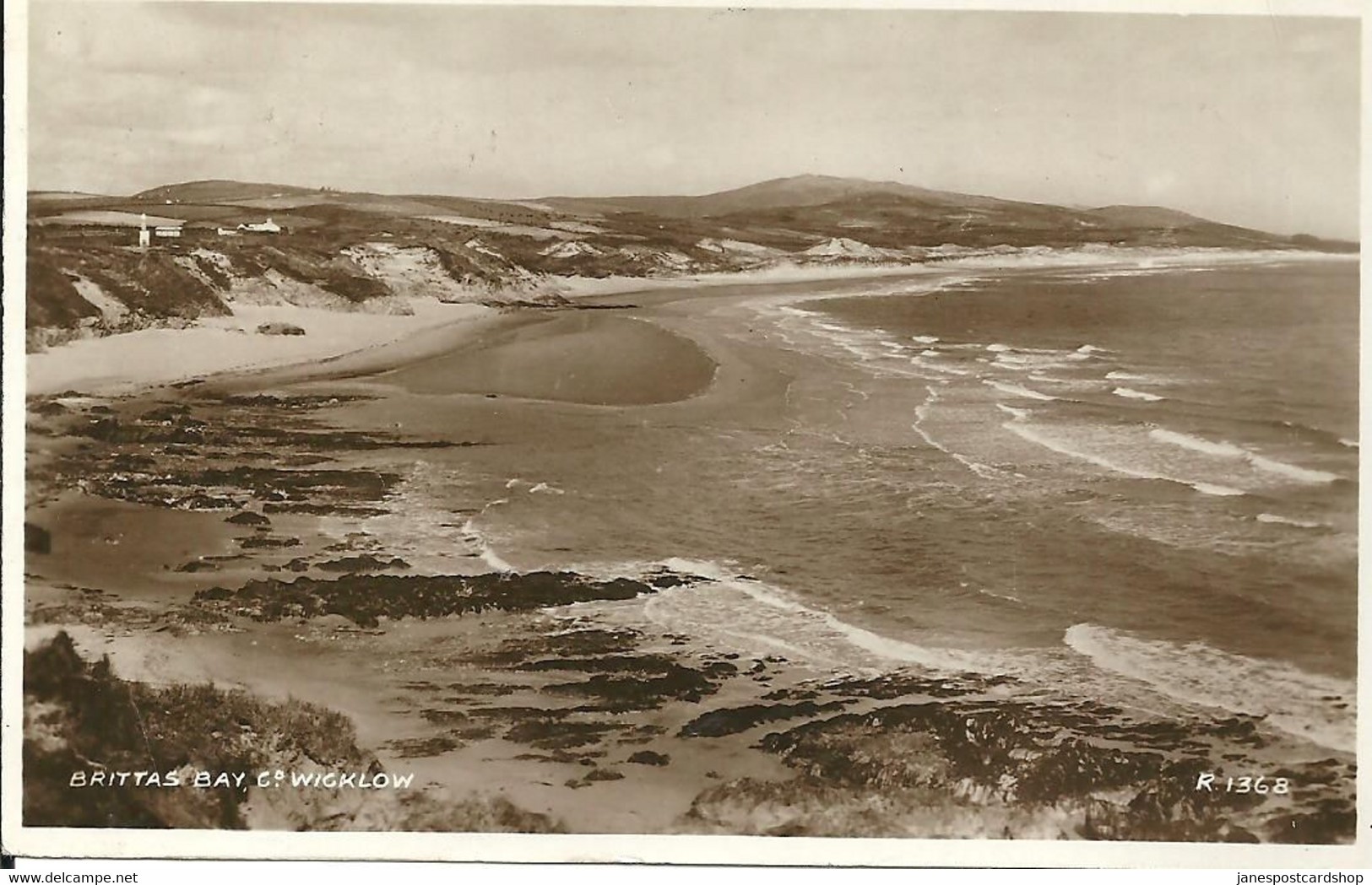 REAL PHOTOGRAPHIC POSTCARD - BRITTAS BAY - CO. WICKLOW - IRELAND - Wicklow