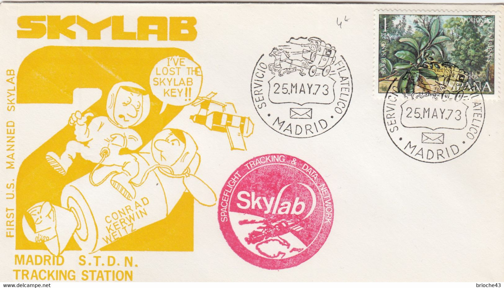 SKYLAB - MADRID S..T.D.N. TRACKING STATION 25.5.1973  /4 - Otros & Sin Clasificación